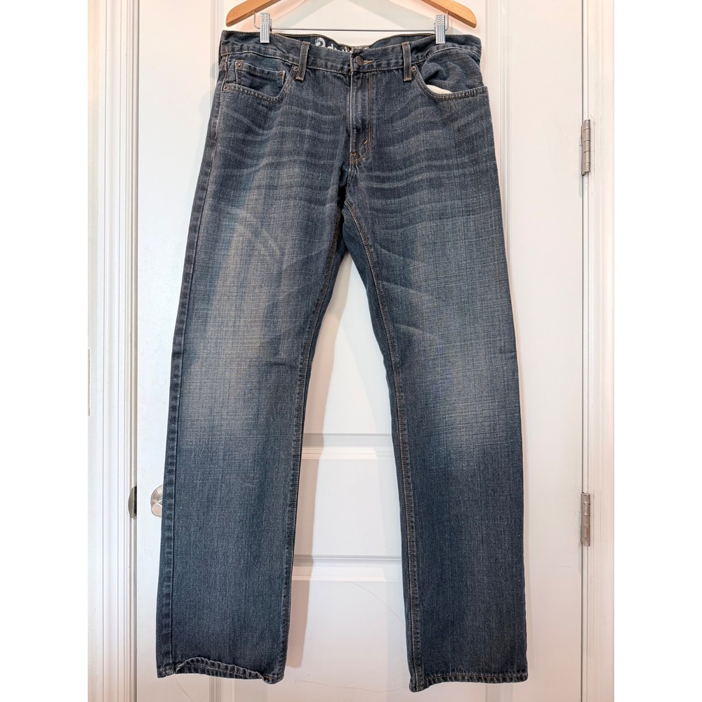 Denizen from Levis 218 Slim Straight Jeans Mens 36x34 Blue Medium Wash Cotton